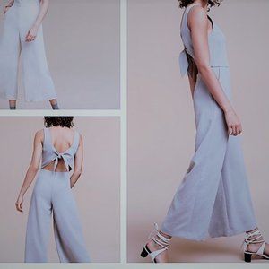 MOVING SALE! 🏷  Aritzia Wilfred Écoulement Wide Leg Jumpsuit in Granite Blue